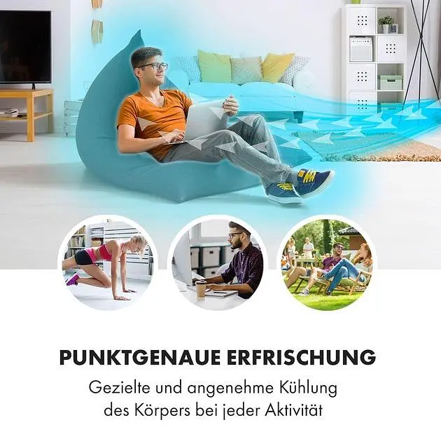 Мобільний кондиціонер-вентилятор Klarstein Cooler Rush 3-в-1 (10035824) - фото 2