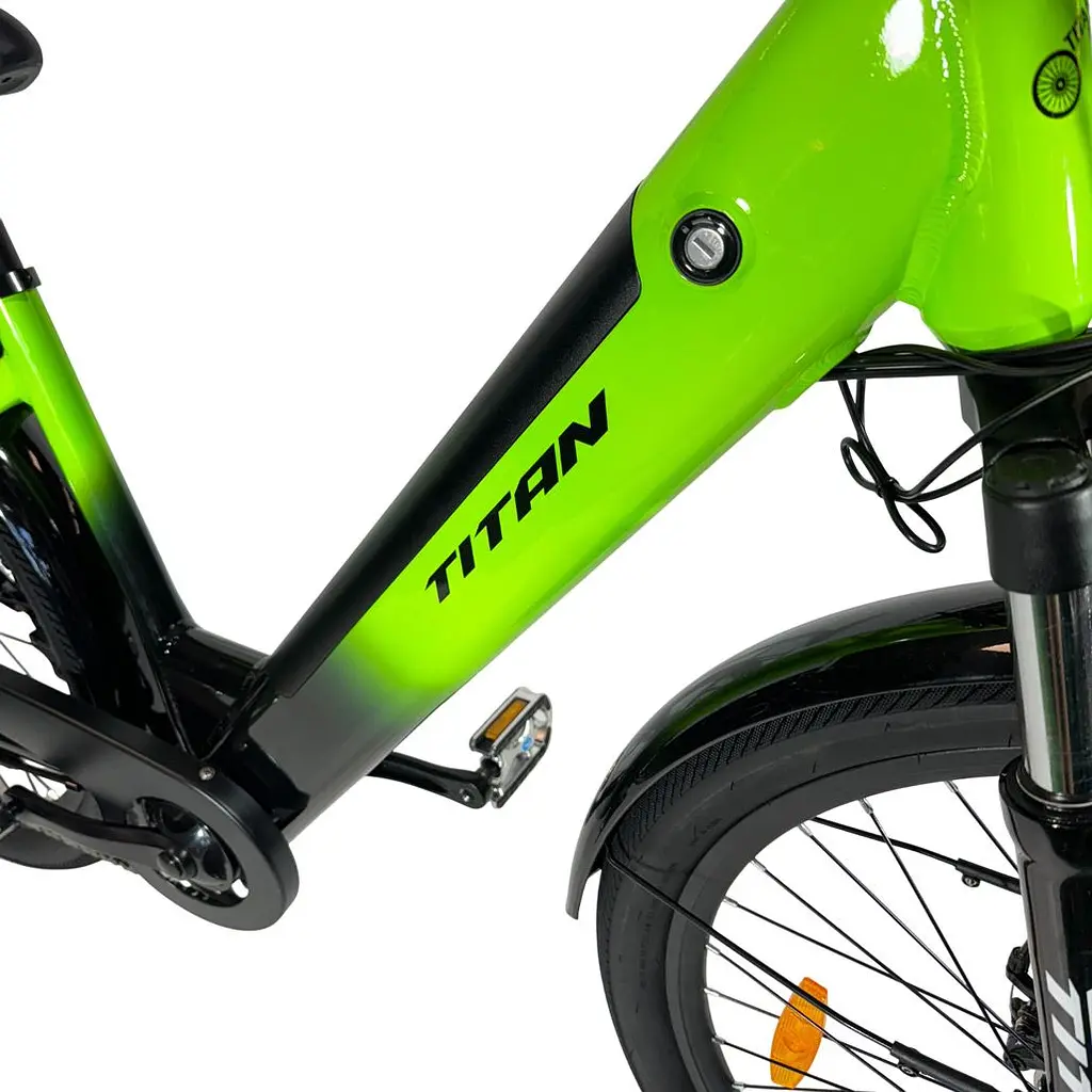 Электровелосипед E-Titan Volt 2024 Black/Green [27ETJA-004978] [130993] - фото 4