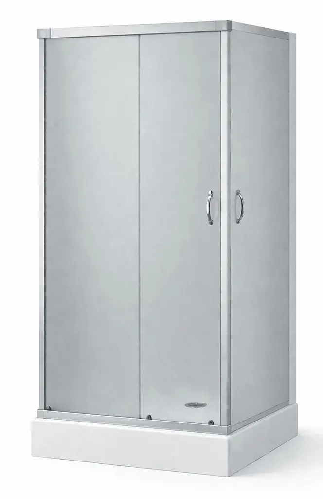 Душовий бокс Grace 90x90x195 см квадратний скло матове профіль хром SLD-2102, Хром, матовий, хром - фото 2