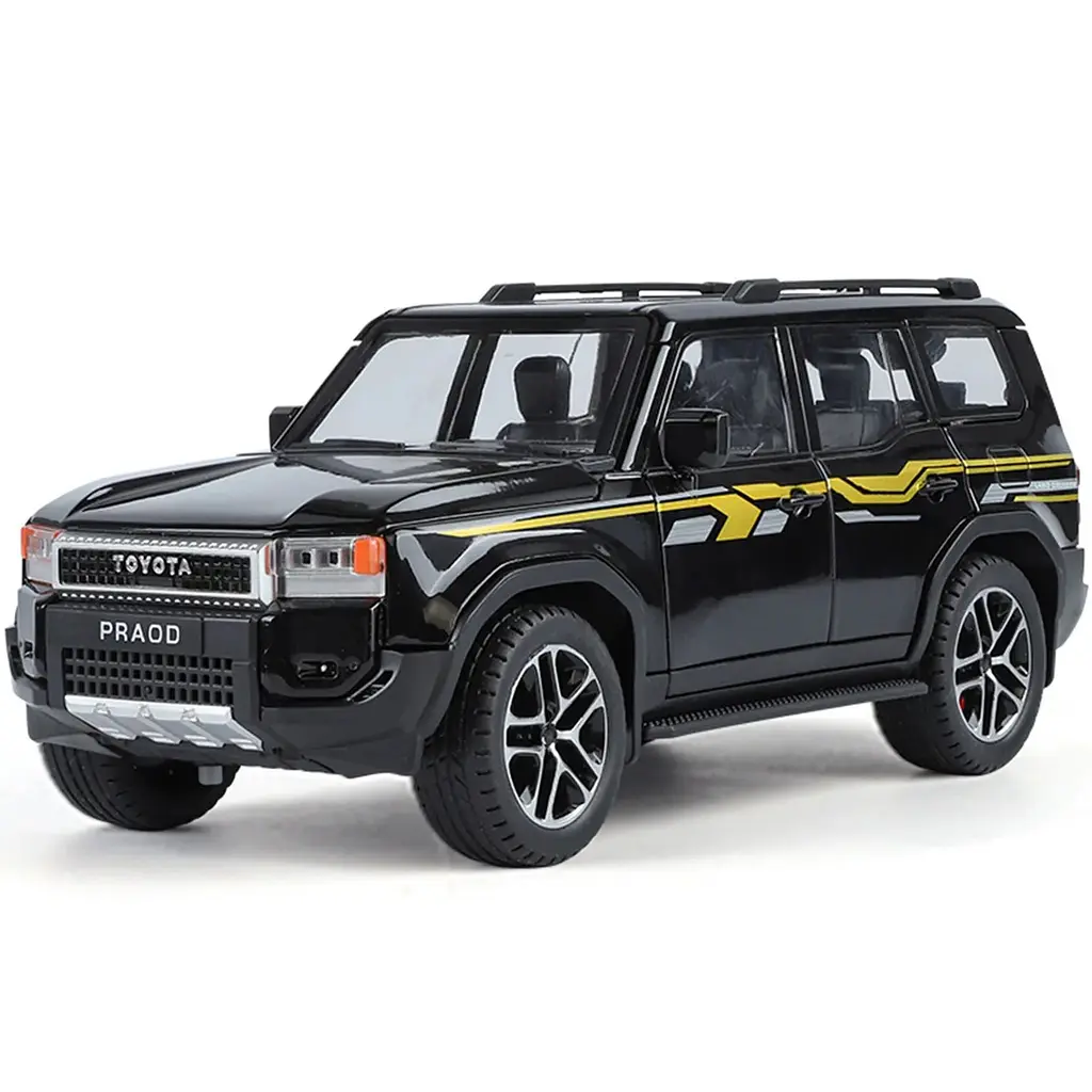 Колекційна металева модель автомобіля АвтоЕксперт Toyota Land Cruiser Prado J250 з інерцією, світлом та звуком 1:24  - фото 8