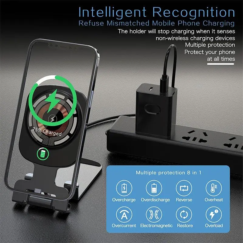 Зарядка Qi 2in1 Magnetic Wireless Charger XYJ T4 |Phone, AirPods| - фото 2