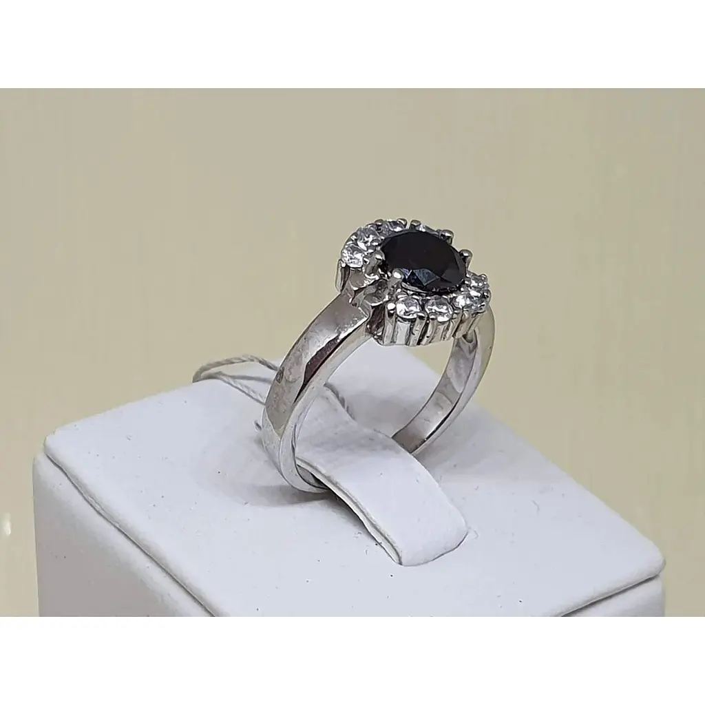 Срібне кільце DC Crystal з фіанітами. ФИ001 - фото 2