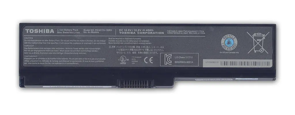 Акумулятор для ноутбука Toshiba PA3817U-1BRL C650, C650D, C660 10.8V Black 4200 mAh - фото 2