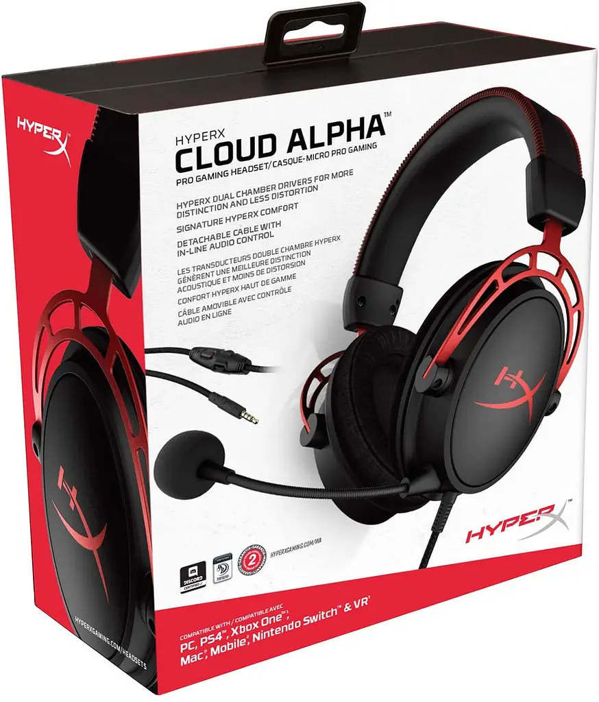 Навушники HyperX геймерські ігрова гарнітура Cloud Alpha (4P5L1AM) чорна - фото 6