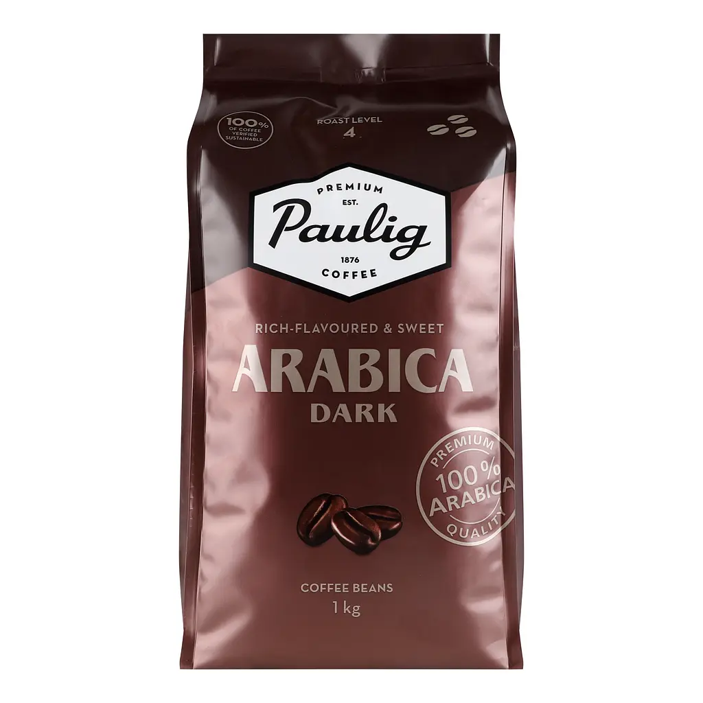  Кава в зернах Paulig Arabica Dark  1кг  - фото 2