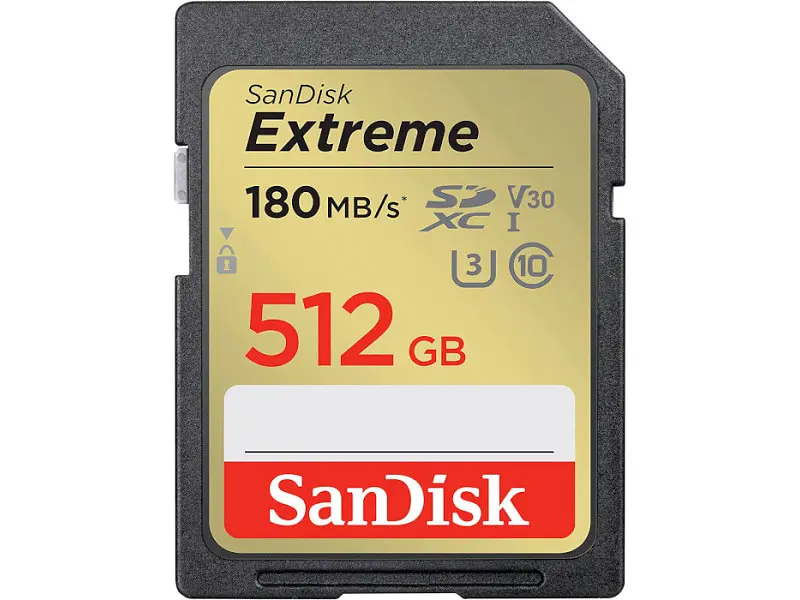 Карта пам'яті SanDisk Extreme SDXC UHS-I U3 V30 512 GB (SDSDXVV-512G-GNCIN)