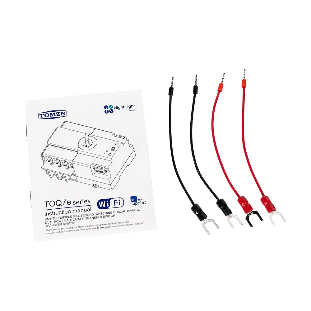 Автоматичний перемикач (АВР) під DIN-рейку з Wi-Fi TOMZN TOQ7e-125/4P 125A 4 полюси (51-00121) - фото 18