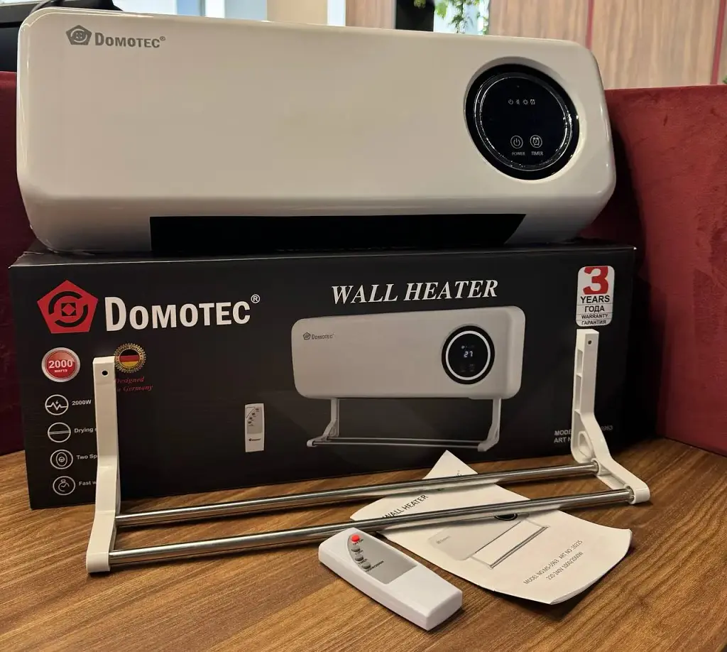Настінний кондиціонер-обігрівач Domotec MS-5963 White 2000Вт з пультом та сушаркою - фото 8