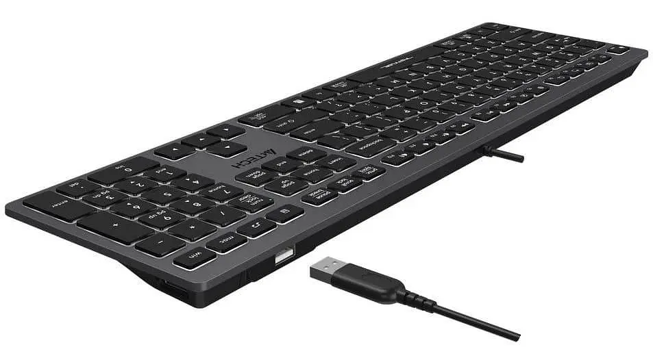 Клавиатура A4Tech Fstyler FX60H White Backlit USB Grey (FX60H USB (Grey) White backlit) - фото 6