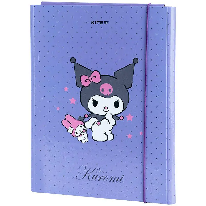 Папка для уроків праці А4, на гумках Kuromi HK23-213-02 Kite