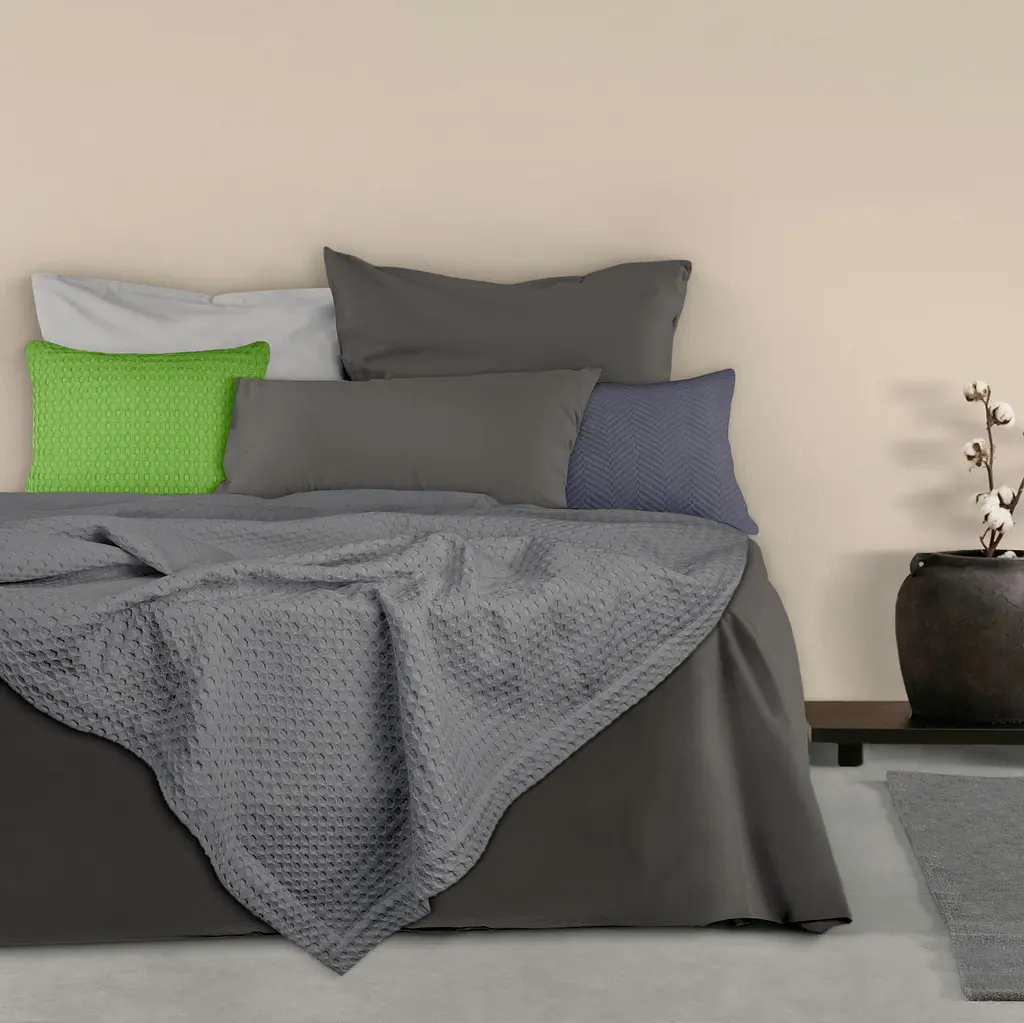 Плед покривало Cosas Smoky Waffle Weave 240х260 см (Blanket_09Smoky_WaffleWeave_240x260) - фото 2