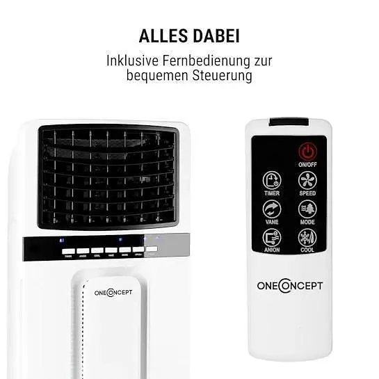 Мобильный кондиционер-вентилятор OneConcept Baltic Blue 3-в-1 (10029734) - фото 9