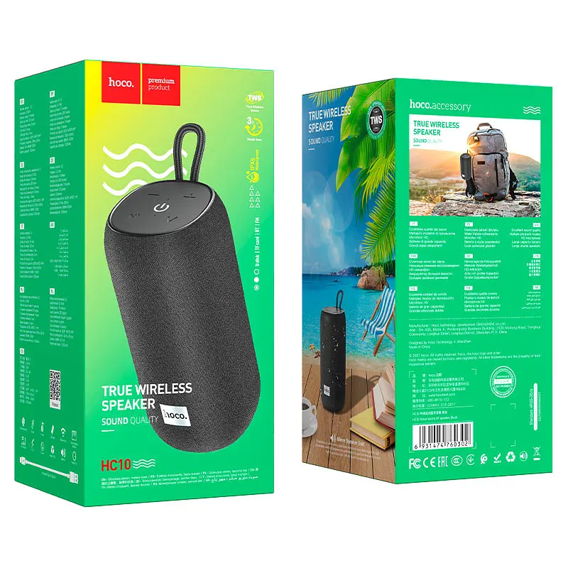 Портативна акустика Hoco Portable Speaker HC10 Sonar Black (760302) [75947] - фото 6