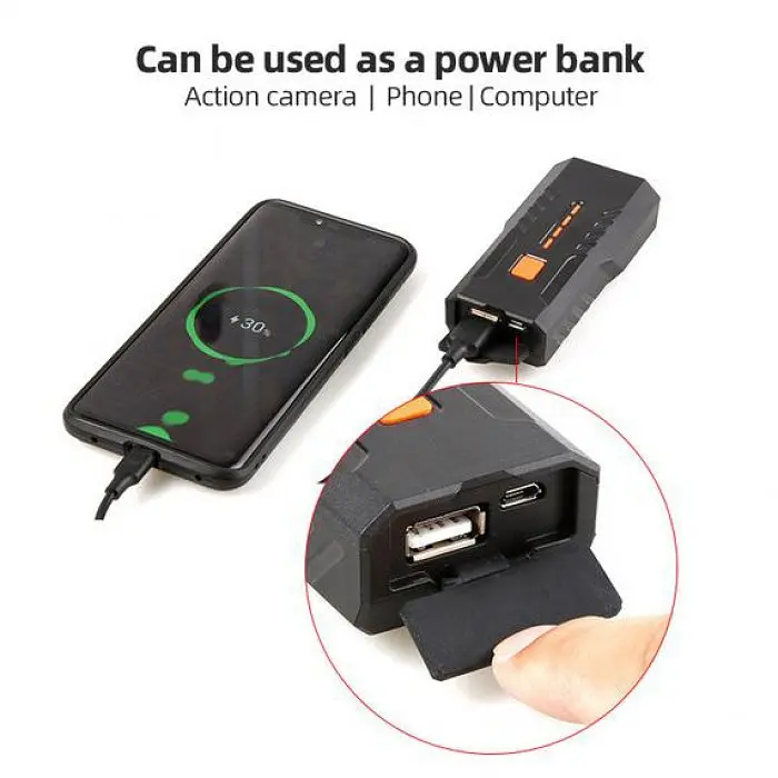 Велофара BC25S 350LM індикація заряду Power Bank Li-Ion аккумулятор - фото 4