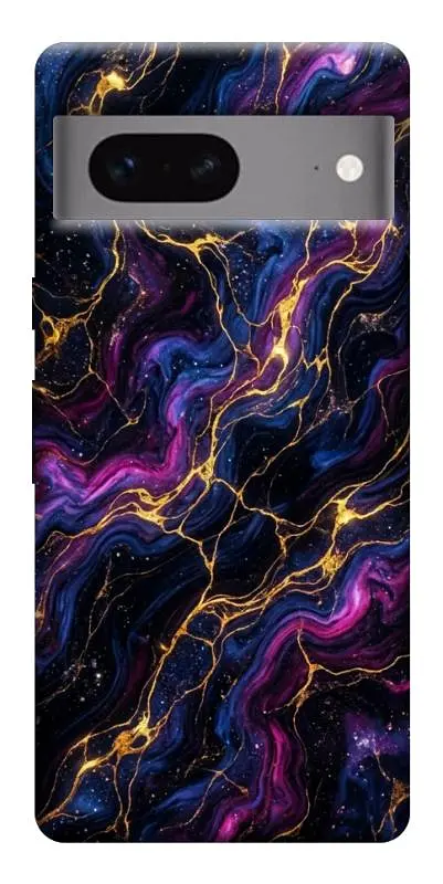 TPU чохол Demsky Purple space marble для Google Pixel 7