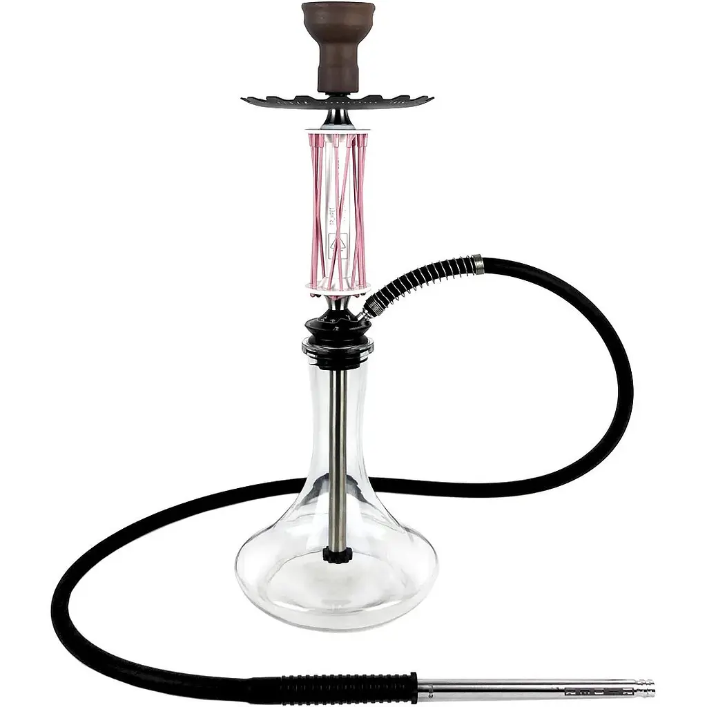 Кальян Trumpet Hookah Rider W-40 Pink-White (колба Craft Clear) - фото 2