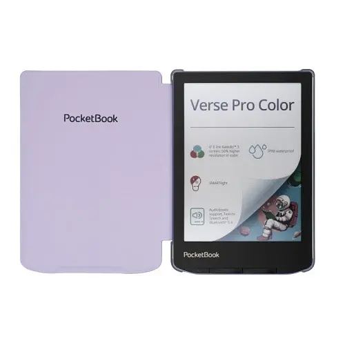 Обкладинка PocketBook Verse Lite (PB619) / Verse (PB629) / Verse Pro (PB634) "Shell Transparent Light", Purple (SH-TR-634-LPL-WW) - фото 3