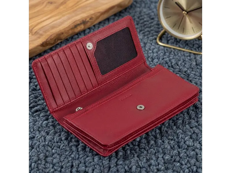 Жіночий гаманець Натуральна шкіра Cortina 5072 rosso Червоний 18x9 см TONY PEROTTI acs0032567 - фото 5