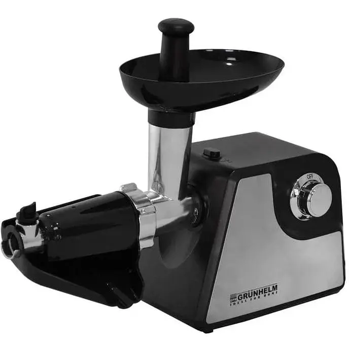 Електрична м'ясорубка Grunhelm AMG180SSJ 1800 Вт Сіра - фото 3
