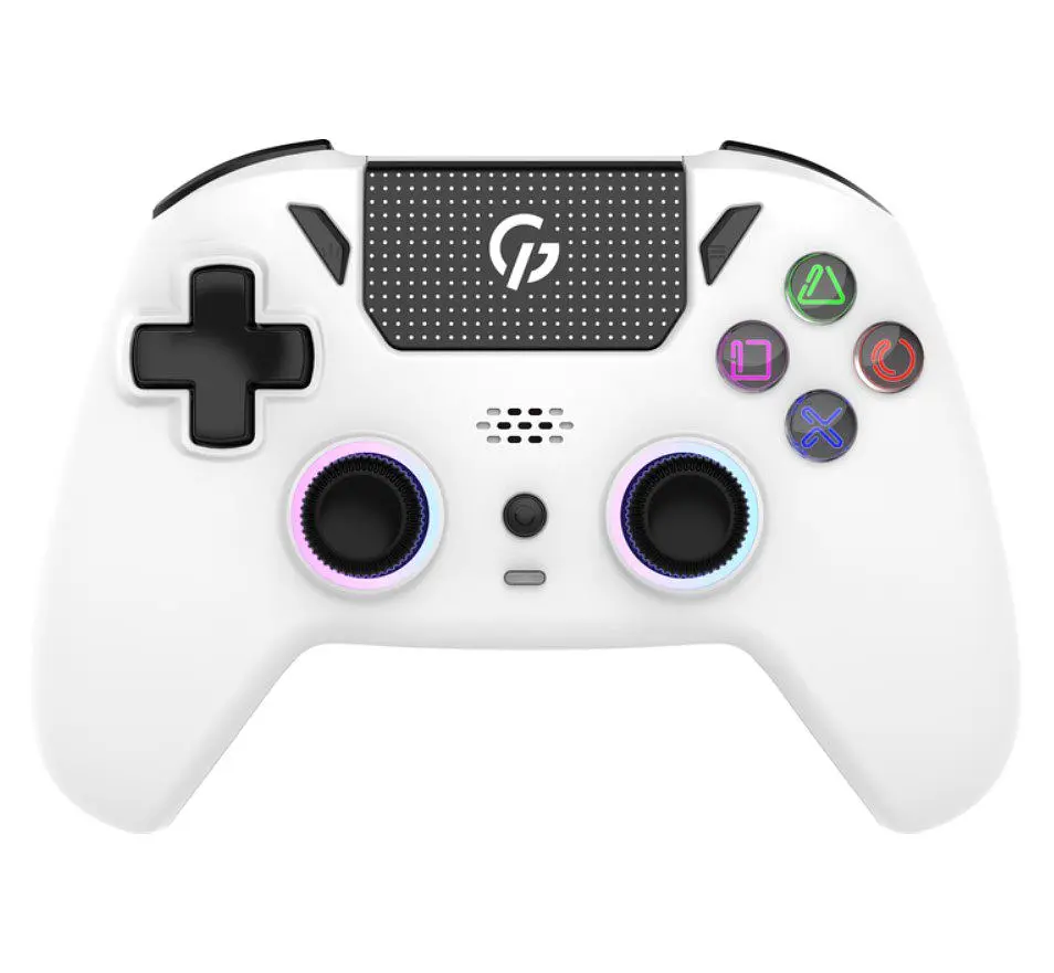 Геймпад Bluetooth джойстик GamePro GPS-13W Bluetooth 5.3/USB (PC/iOS/Android/PS3/PS4) DualShock RGB White