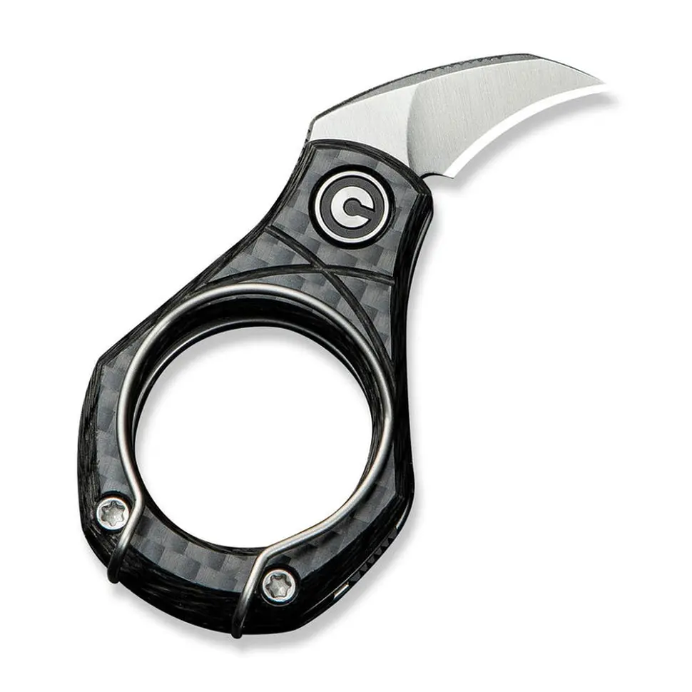 Ніж складаний кишеньковий Civivi Pyrus, (1.6 см) 14C28N / Carbon Fiber темно-сірий - фото 2