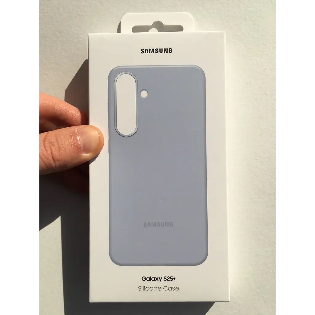 Оригинальный силиконовый чехол Samsung Silicone Case для Samsung Galaxy S25 Plus Light Blue EF-PS936CLEGWW - фото 2