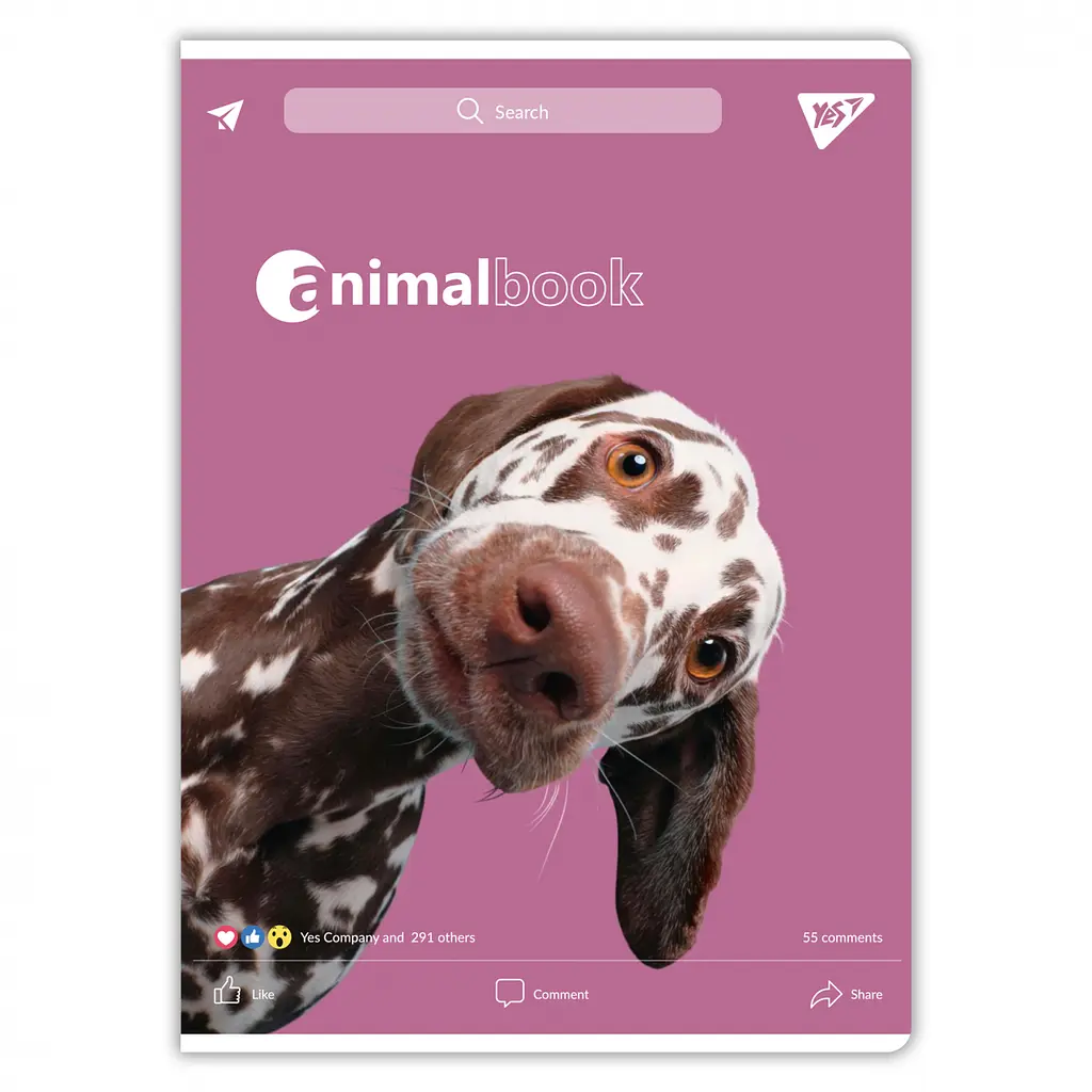 Набор тетрадей для записей А4 Yes Animalbook 48 листов в клетку 3 шт. (682002) - фото 4