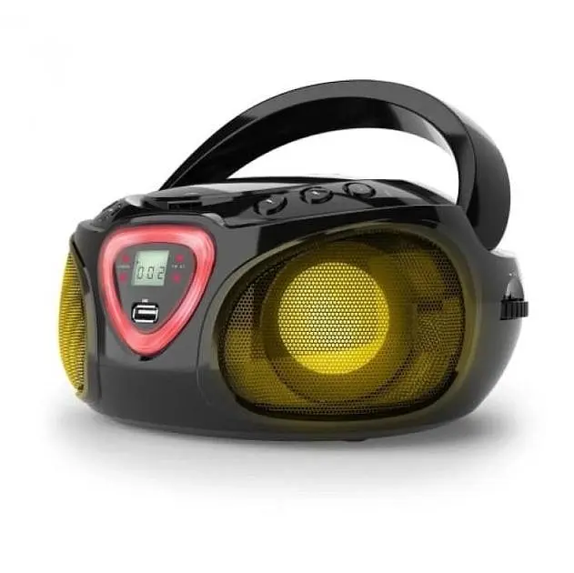 Музыкальный бумбокс Auna Roadie CD Boombox FM Radio Light Show (10029814) - фото 2