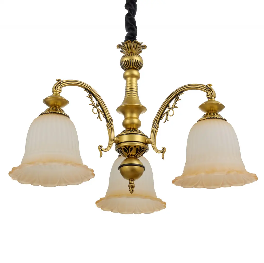 Люстра подвесная Brille прованс E27 60W G (BKL-682S/3) - фото 6