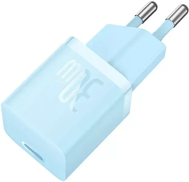 Мережевий зарядний пристрій Baseus GaN5 Fast Charger (Xiaomini) Type-C 30W CCGN070603 Blue - фото 3