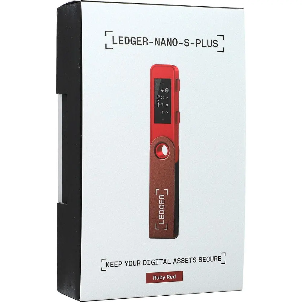 Апаратний гаманець для криптовалют Ledger Nano S Plus Ruby Red (LNSPRR) - фото 7