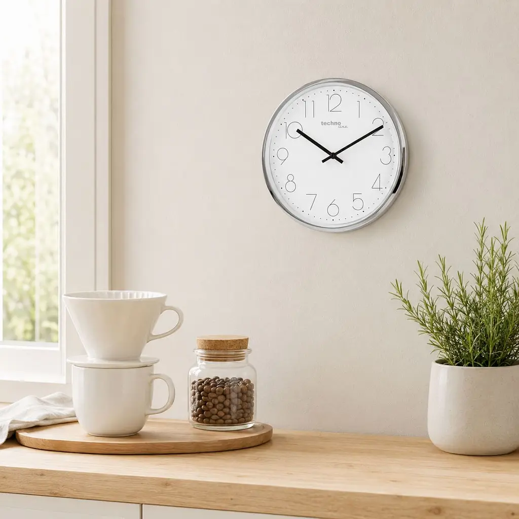 Годинник настінний Technoline WT7210 White/Silver (WT7210) - фото 2