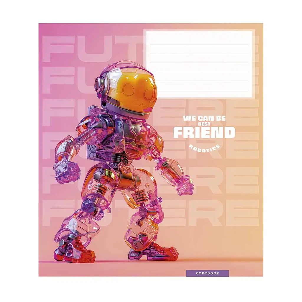Зошит Школярик We can be best friend 12 аркушів клітинка (012-3461K), в асортименті - фото 4