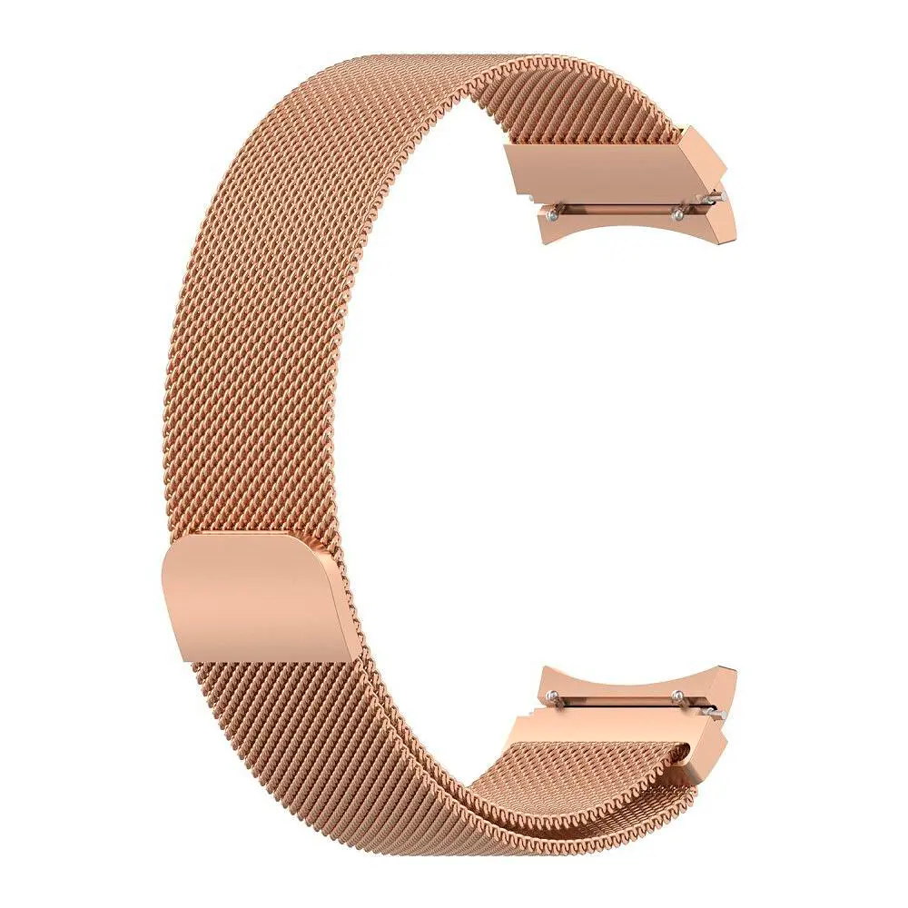 Ремешок для Samsung Galaxy Watch 5 - Rose Gold Watchbands Milanese Loop ширина крепления 20мм металлический (WB00S4MMILANESE4ROSEGOLD5) - фото 2