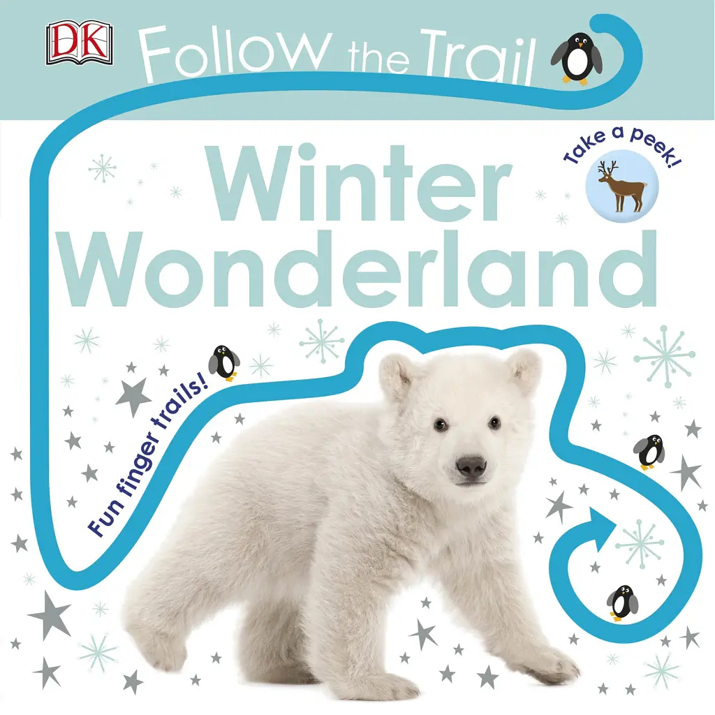 Follow the Trail. Winter Wonderland. Take a Peek! Fun Finger Trails! -