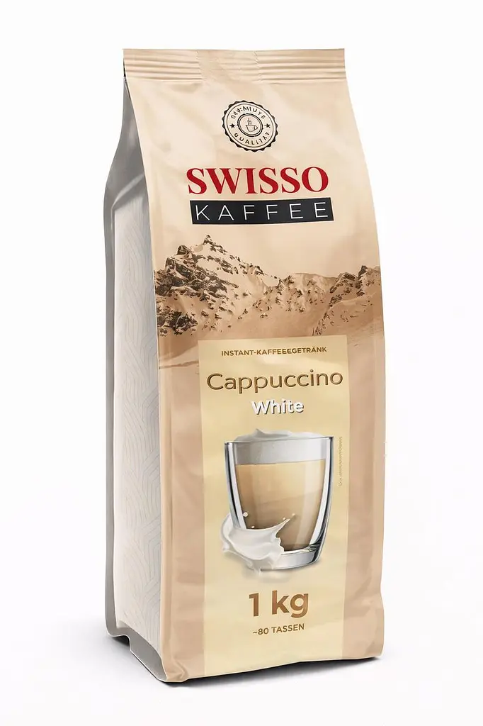 Капучино Swisso Kaffee Cappuccino White з вершковим смаком 1 кг