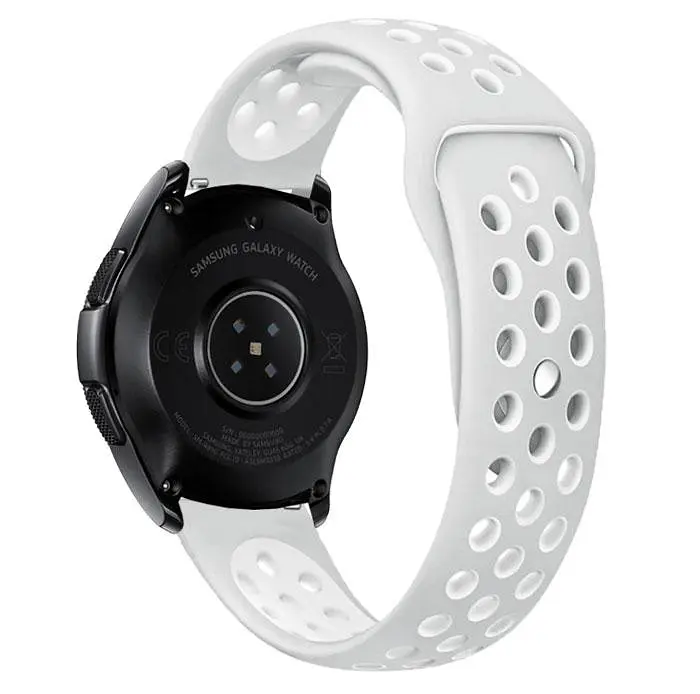 Спортивный ремешок Primo Perfor Sport для Samsung Galaxy Watch 42 мм (SM-R810) Grey White - фото 2