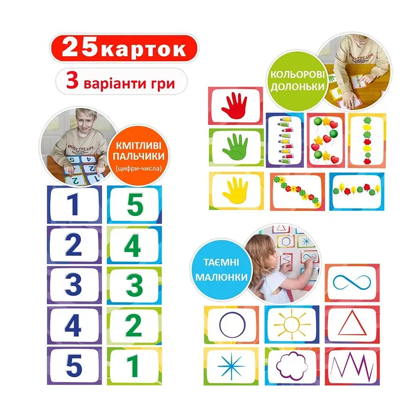 Детский набор развивающих карт Ludum Нейгрогра (ME5032-26) - фото 2