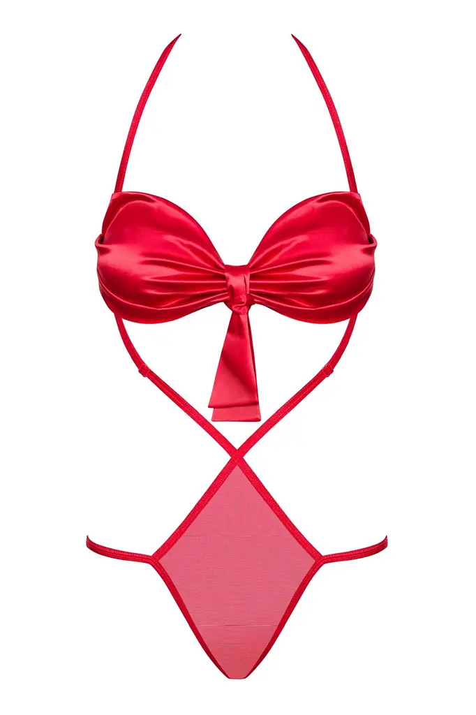 Боді Obsessive Giftella L/XL червоний - фото 5