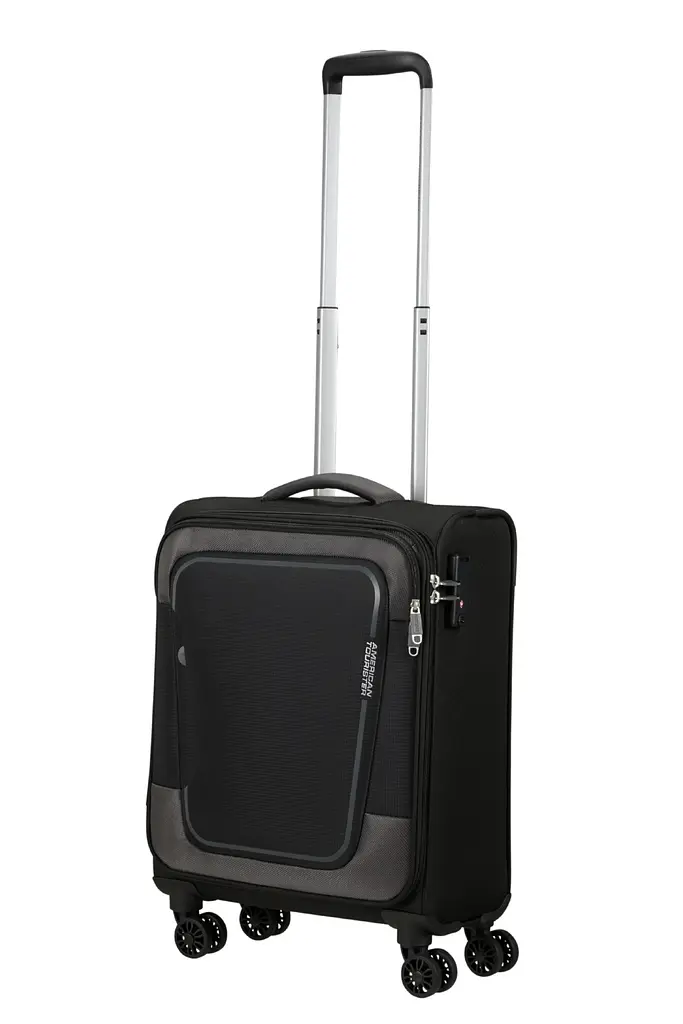 Валіза 55 См American Tourister PULSONIC ASPHALT BLACK 55x40x23(26) MD6*09001 - фото 10