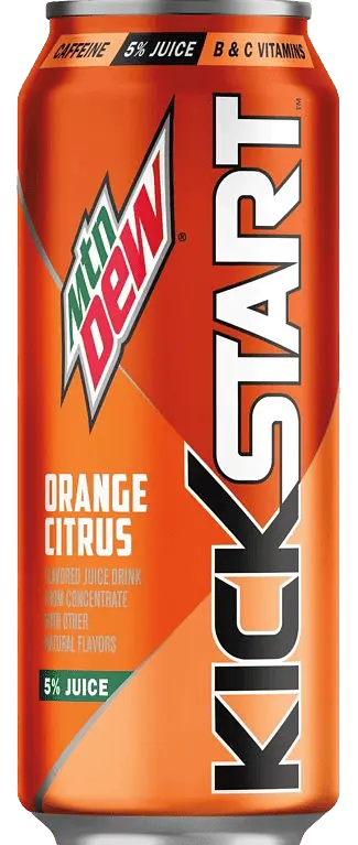 Газований напій Mountain Dew Kickstart Energizing Orange Citrus 473 мл