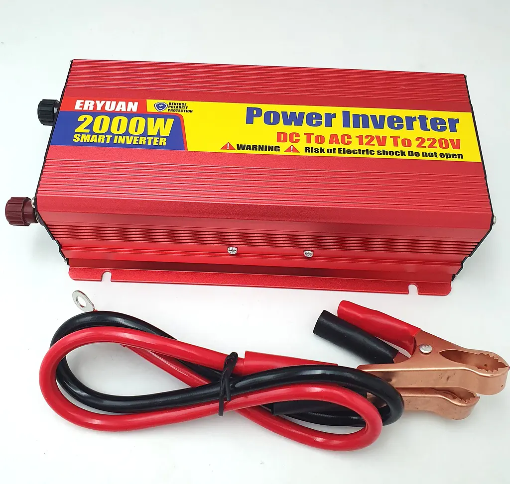 Автоінвертор 12 V-220 V перетворювач напруги з USB-портом 2000 W модифікована синусоїда Eryuan 12 V-220 V 2000 Вт