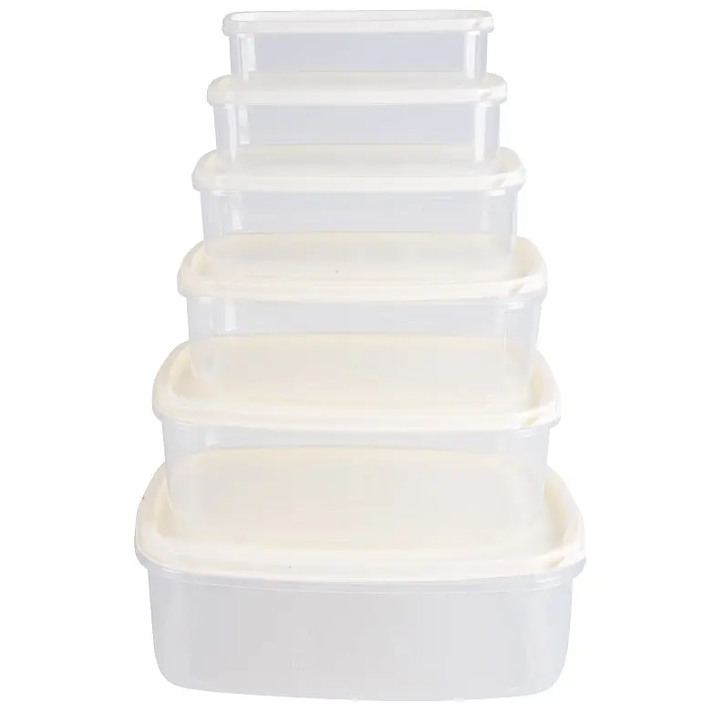 Набор пищевых контейнеров Violet House 0496 BEJ 6 шт. (0496 BEJ прям. наб. LARGE) - фото 3