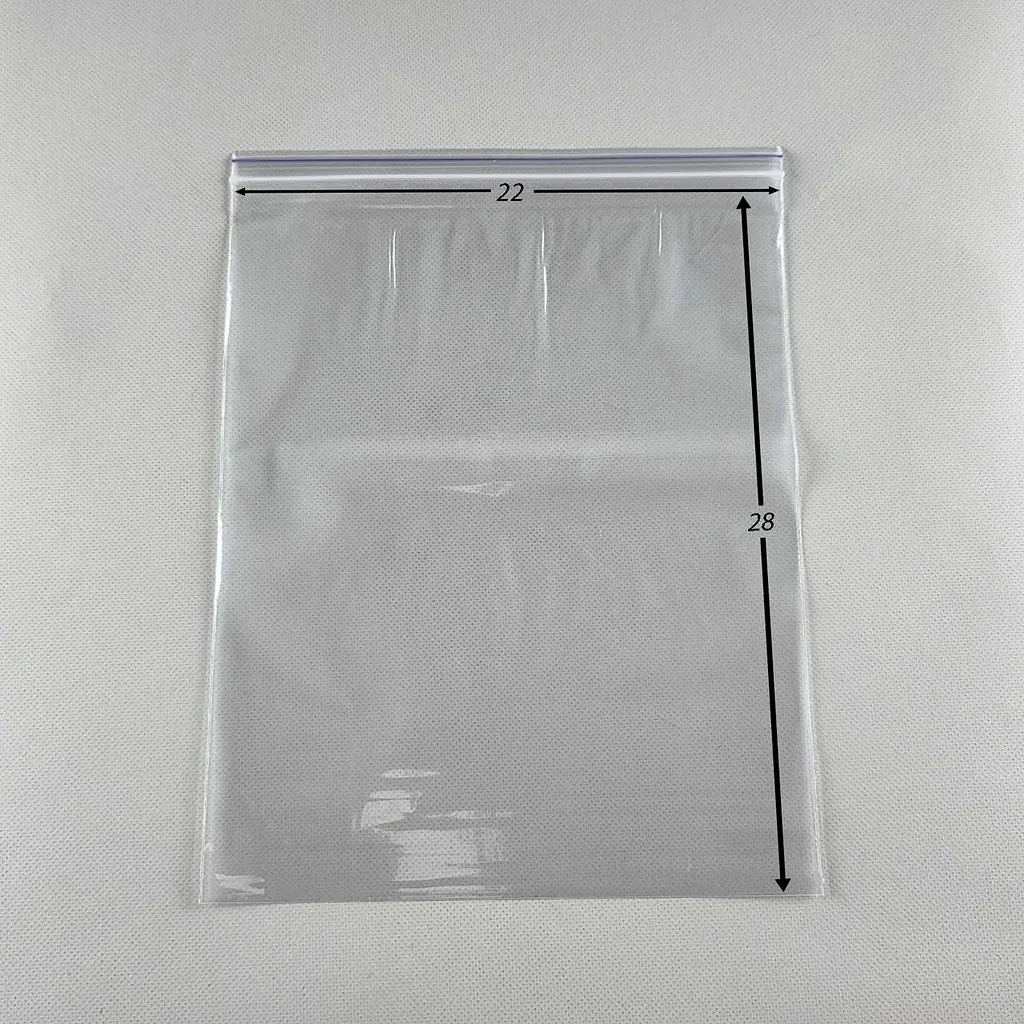 Пакети Zip-Lock прозорі 22x28 см, 100 шт, 50 мкм, поліетиленові пакети із застібкою - фото 2