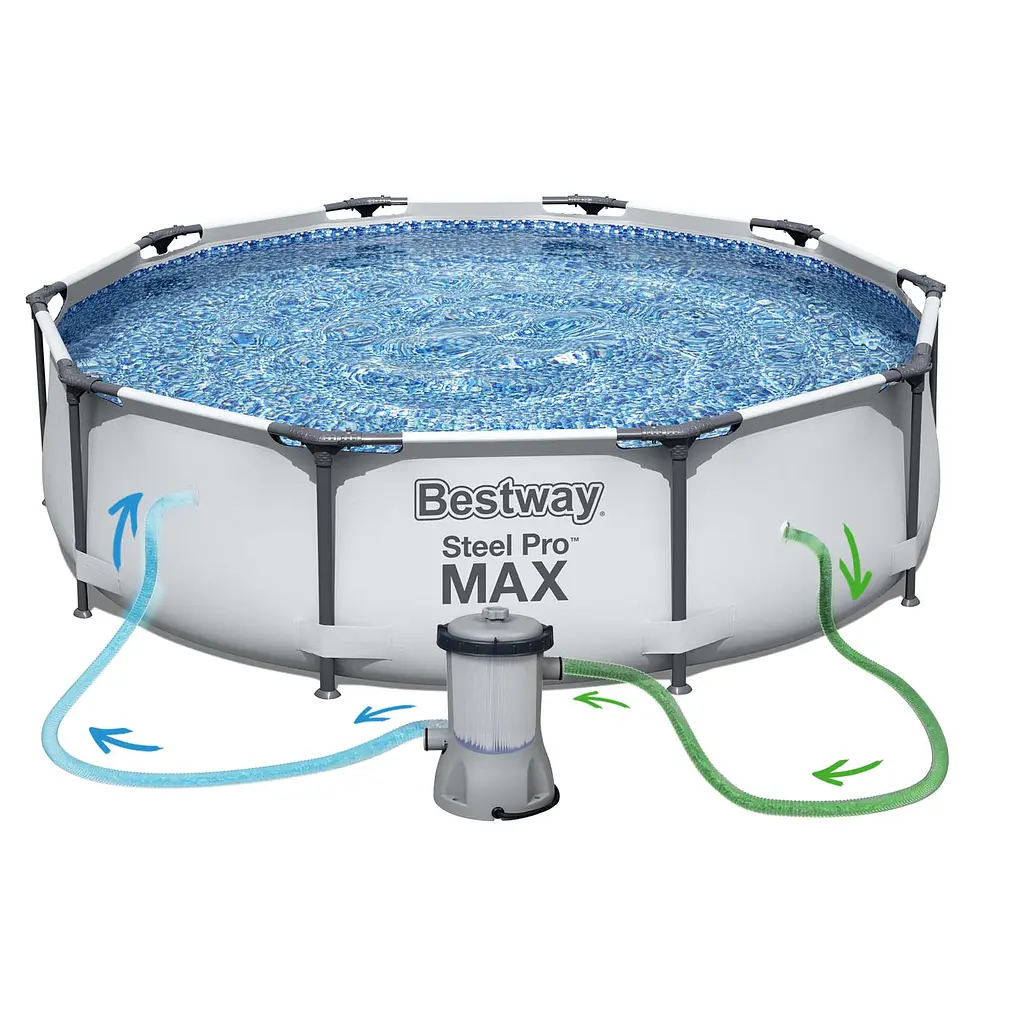 Каркасний басейн Bestway 56408 з фільтрувальним насосом 305x76 см - фото 5