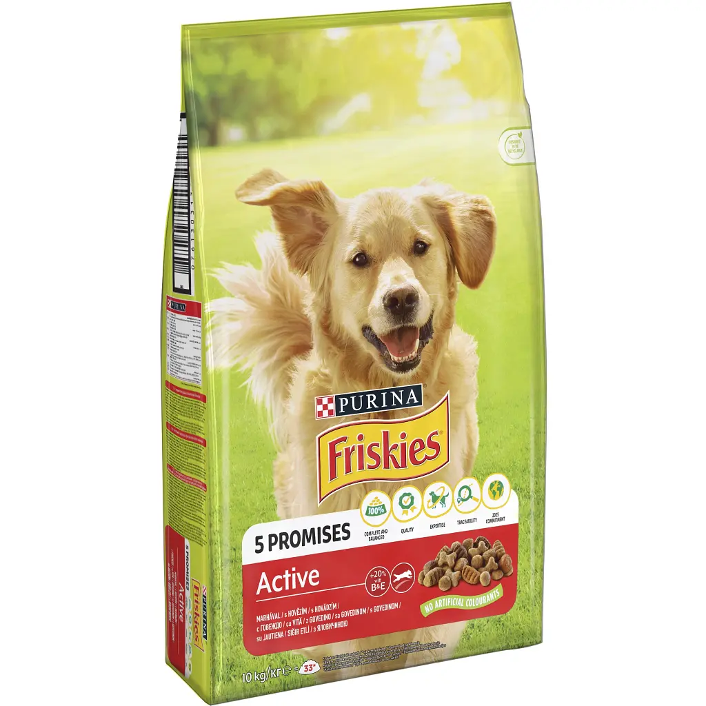 Сухий корм для собак Purina Friskies Active з яловичиною 10 кг (7613031395484) - фото 6