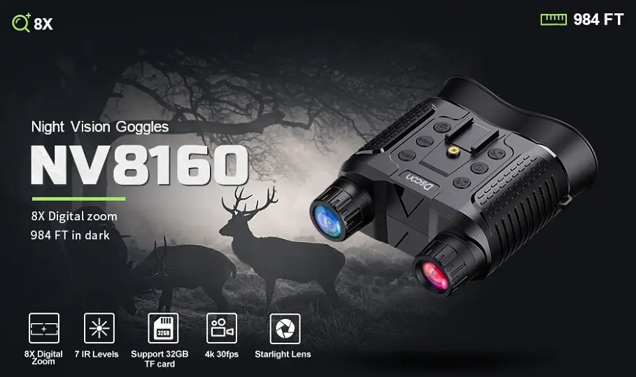 Прилад (бінокуляр) нічного бачення із кріпленням на голову Dsoon NV8160 - фото 3