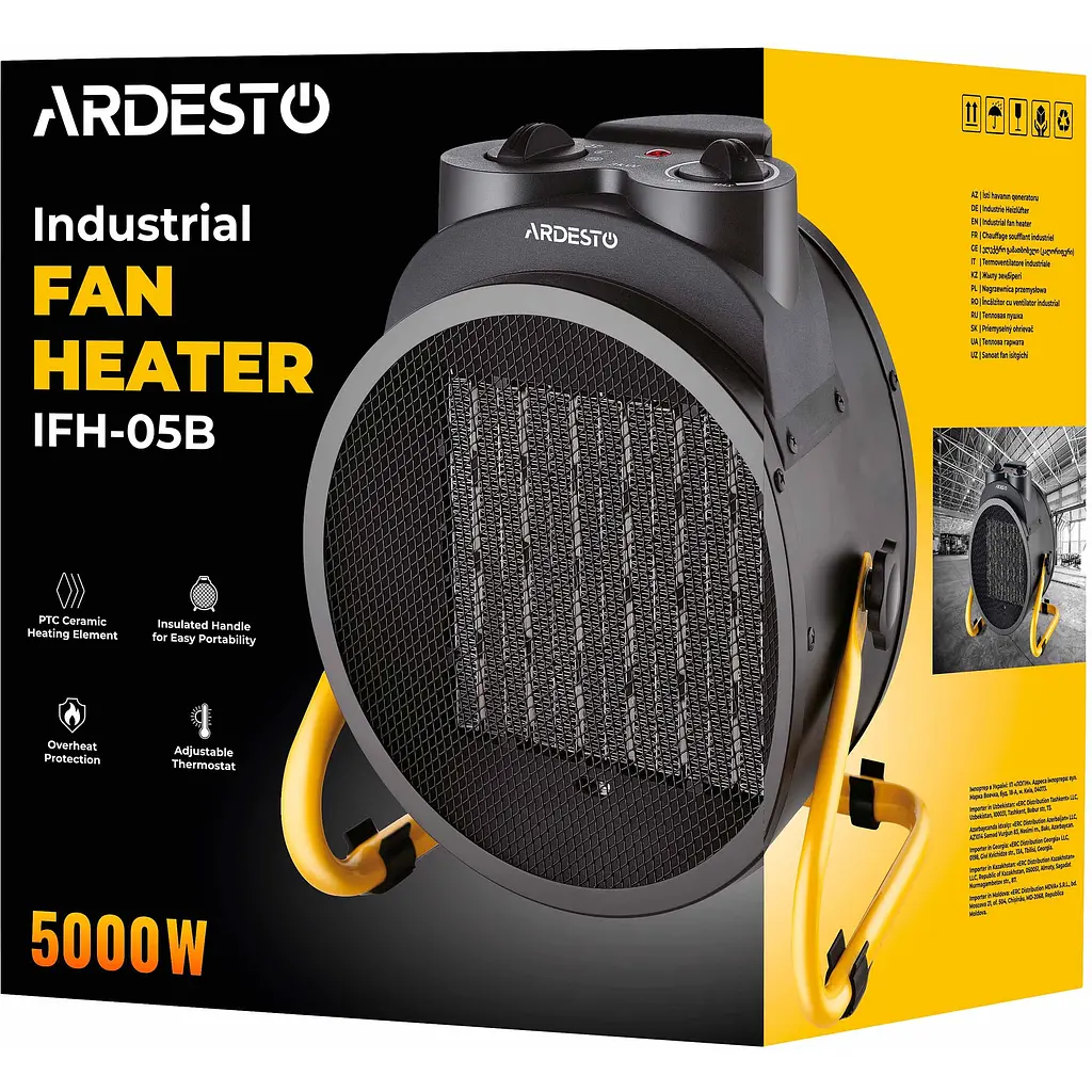 Теплова гармата Ardesto електрична 50м2 чорна (IFH-05B) - фото 10