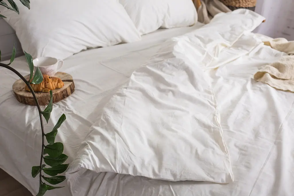 Комплект постільної білизни Ecotton двоспальний 180х215 см білий з орнаментом (20-0709 White) (18760) - фото 8