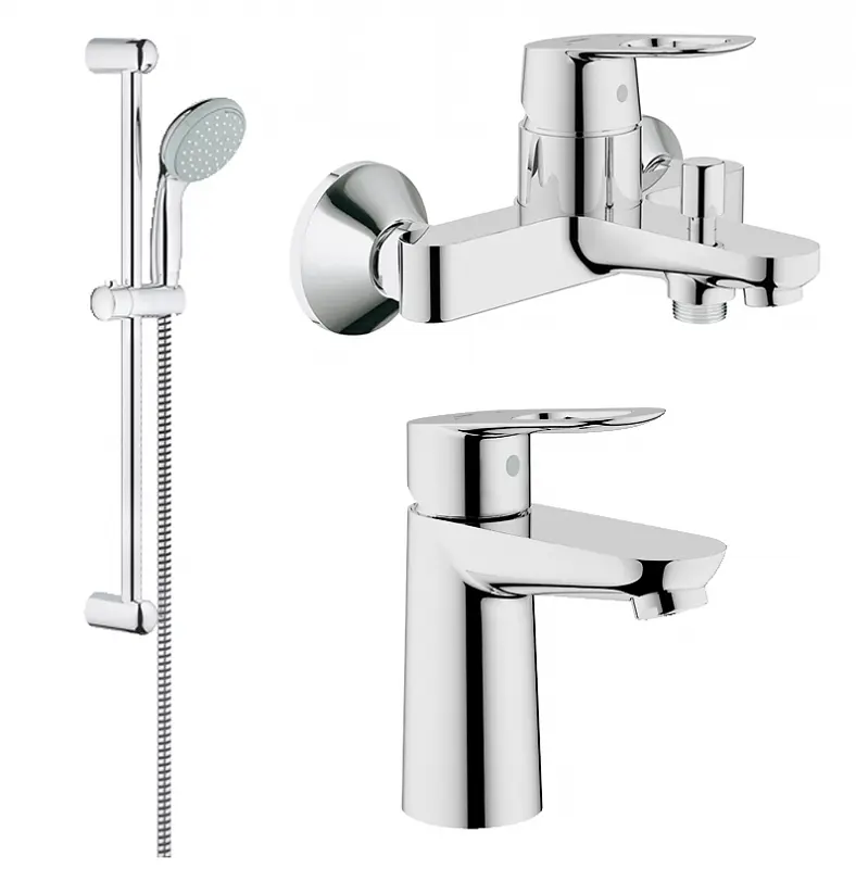 Набір змішувачів для ванни Grohe BauLoop 123214S, Хром